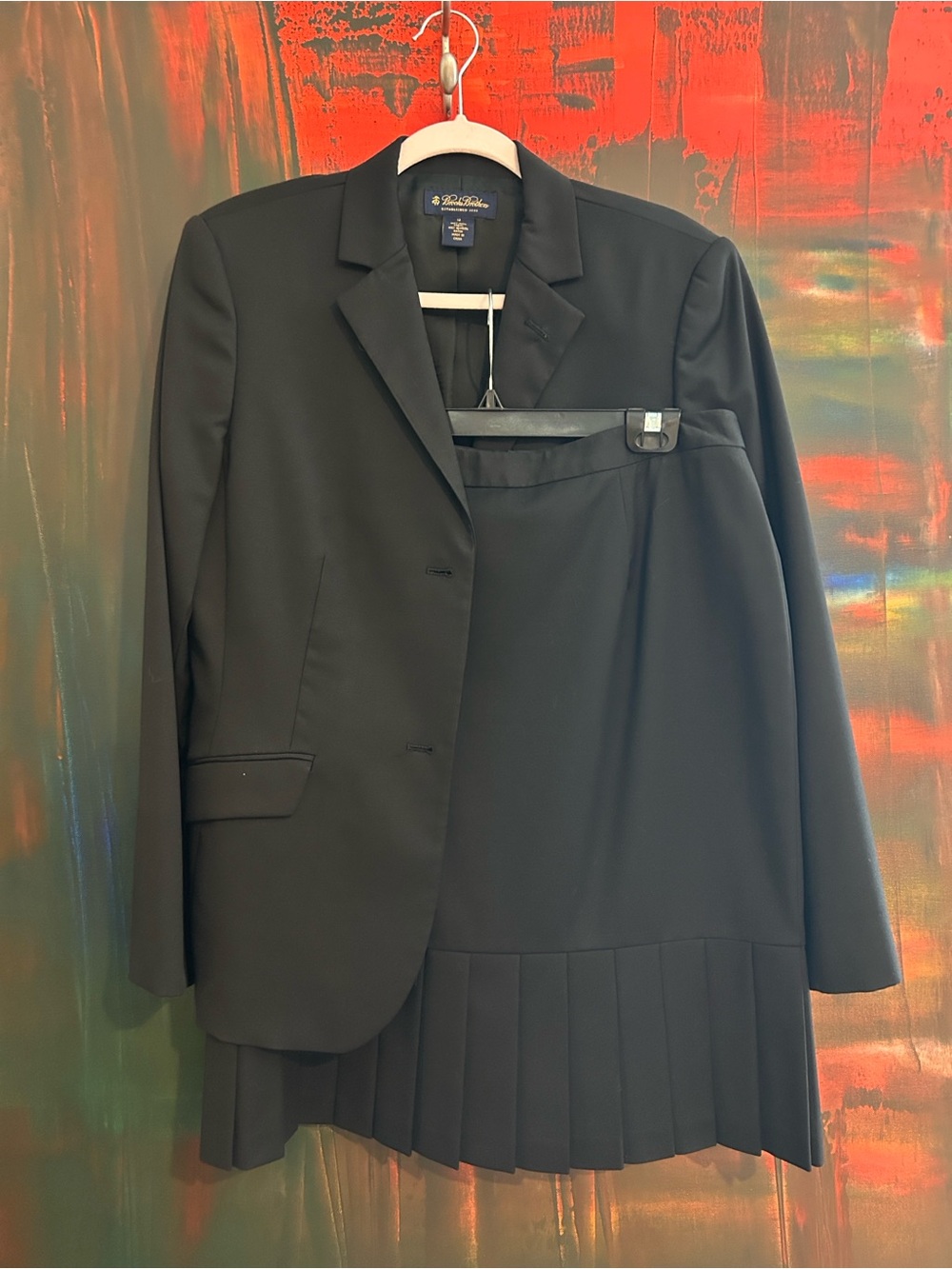 Brooks Brothers Women's Black Tailored Two-Button Blazer